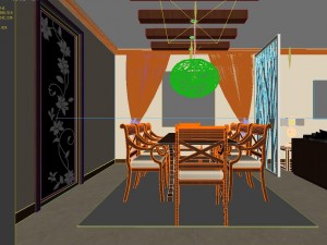 family - kitchen - restaurant 425 Model 3D