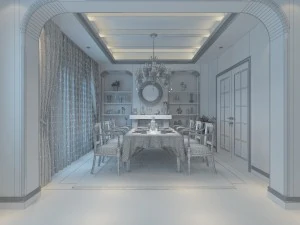 family - kitchen - restaurant 426 3D Model
