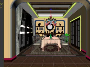 family - kitchen - restaurant 426 3D Model