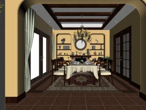 family - kitchen - restaurant 426 3D Model