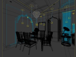 family - kitchen - restaurant 427 3D 모델