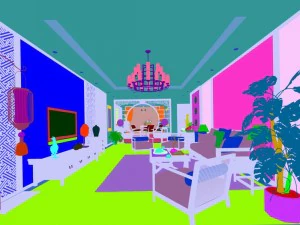 family - kitchen - restaurant 428 3D Model