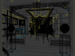 family - kitchen - restaurant 428 3D Model