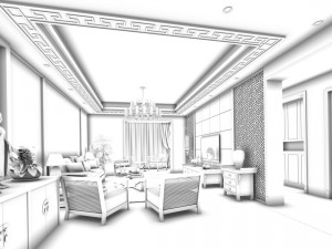 family - kitchen - restaurant 428 3D Model