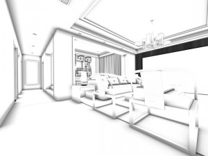 family - kitchen - restaurant 430 3D Модель