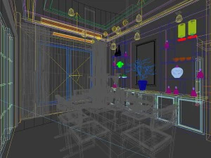 family - kitchen - restaurant 430 3D Model