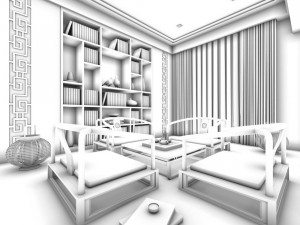 family - kitchen - restaurant 430 3D Модель