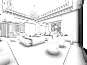 family - kitchen - restaurant 430 3D Модель