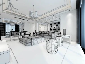 family - kitchen - restaurant 430 3D Model