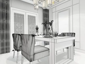 family - kitchen - restaurant 431 3D Model