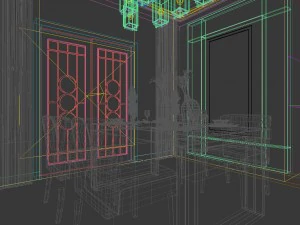family - kitchen - restaurant 431 3D Model