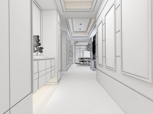 family - kitchen - restaurant 434 Model 3D