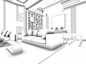 family - kitchen - restaurant 434 Model 3D