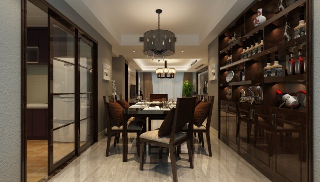 family - kitchen - restaurant 435 3D Модель .c4d .max .obj .3ds .fbx .stl .blend 