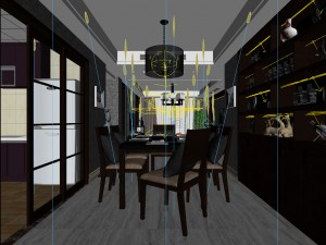 family - kitchen - restaurant 435 3D Модель