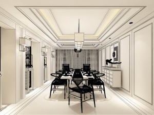 family - kitchen - restaurant 436 Modèle 3D