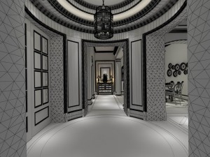 family - kitchen - restaurant 437 3D Модель