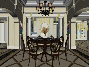 family - kitchen - restaurant 437 3D Модель