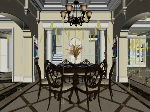 family - kitchen - restaurant 437 3D Model