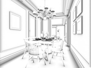 family - kitchen - restaurant 438 3D Model