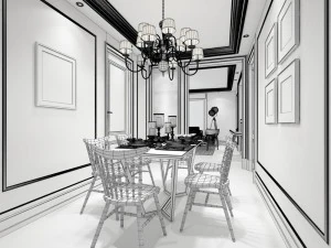 family - kitchen - restaurant 438 3D Model