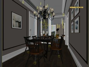 family - kitchen - restaurant 438 3D Model