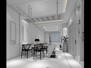 family - kitchen - restaurant 440 3D Модель