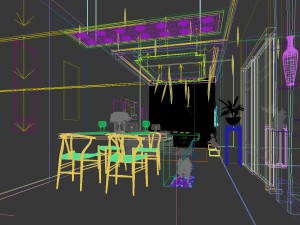 family - kitchen - restaurant 440 3D Модель