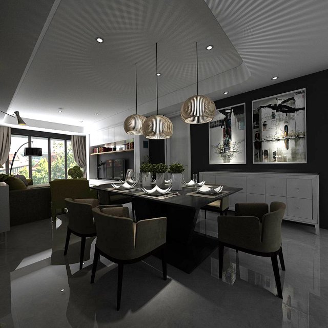 family - kitchen - restaurant 441 3Dモデル .c4d .max .obj .3ds .fbx .stl .blend 