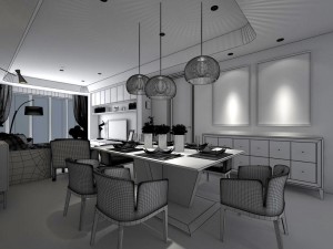 family - kitchen - restaurant 441 3Dモデル