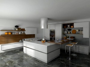 family - kitchen - restaurant 443 Modèle 3D