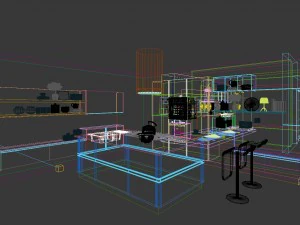 family - kitchen - restaurant 443 3D Model