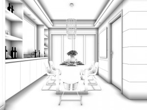 family - kitchen - restaurant 445 3D Model
