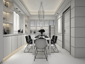 family - kitchen - restaurant 445 3D Model