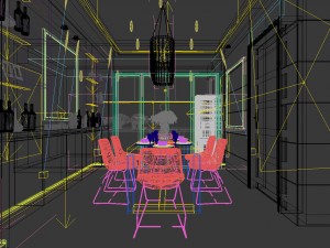 family - kitchen - restaurant 445 3D Model