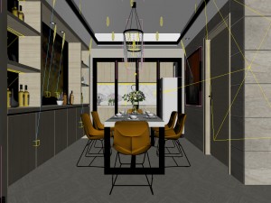 family - kitchen - restaurant 445 3D Model