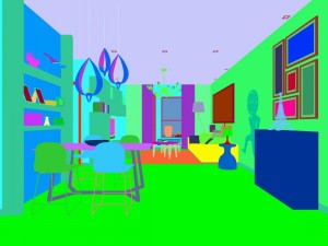 family - kitchen - restaurant 448 Model 3D
