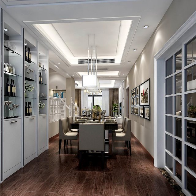 family - kitchen - restaurant 449 3D मॉडल .c4d .max .obj .3ds .fbx .stl .blend 