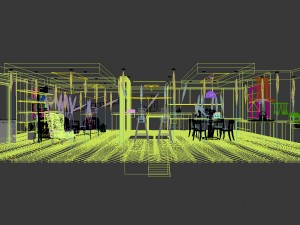 family - kitchen - restaurant 450 Modelo 3D