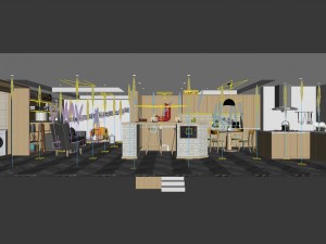 family - kitchen - restaurant 450 Modelo 3D