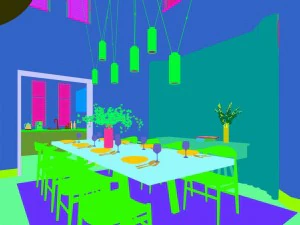 family - kitchen - restaurant 455 3D Model