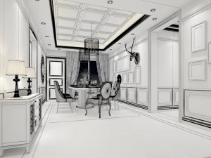 family - kitchen - restaurant 456 3D Model