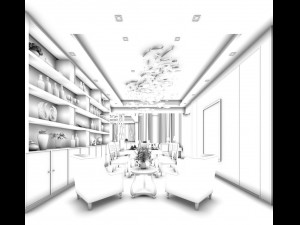 family - kitchen - restaurant 457 3D Model