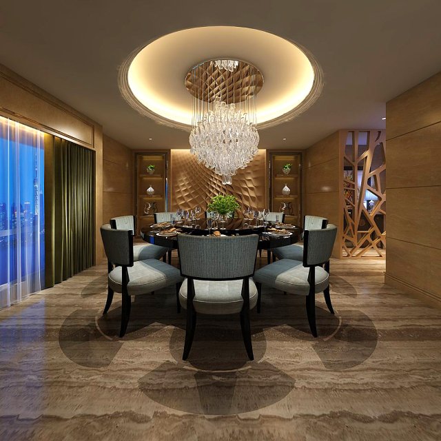 family - kitchen - restaurant 459 3D Model .c4d .max .obj .3ds .fbx .stl .blend 