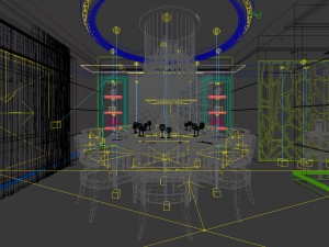 family - kitchen - restaurant 459 3D Model