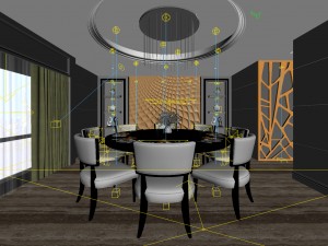 family - kitchen - restaurant 459 3D Model
