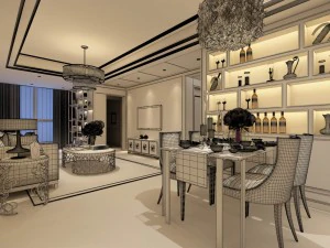 family - kitchen - restaurant 461 3D Model