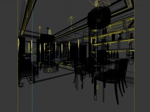 family - kitchen - restaurant 461 3D Model