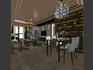 family - kitchen - restaurant 461 3D Model