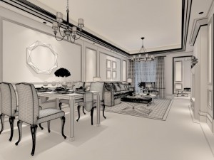 family - kitchen - restaurant 463 Modèle 3D